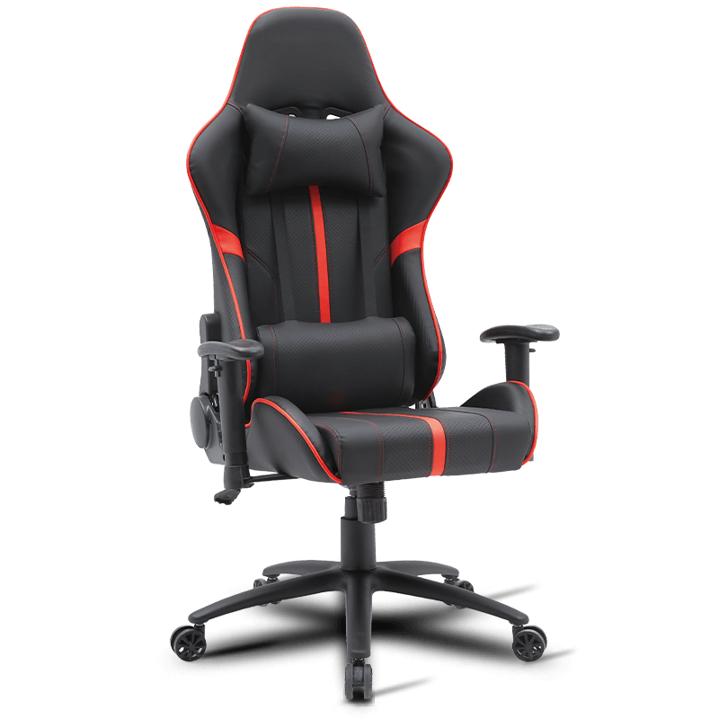 MC-5802 Cadeira ergonômica para jogos com encosto de cabeça e apoio lombar