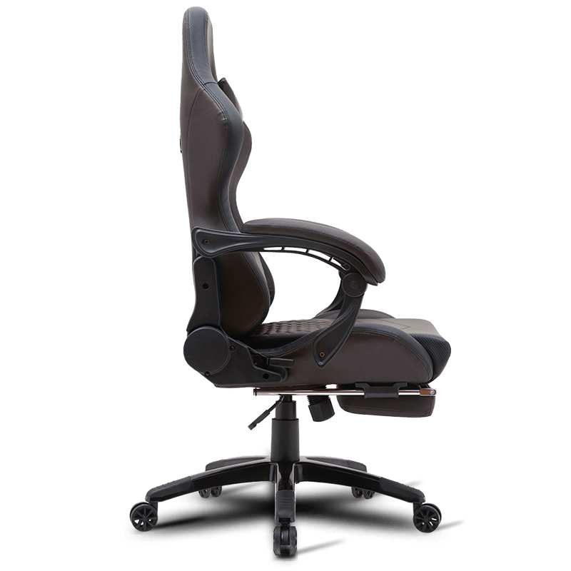 Cadeira para jogos ergonômica ajustável MC-6640B com apoio para os pés retrátil