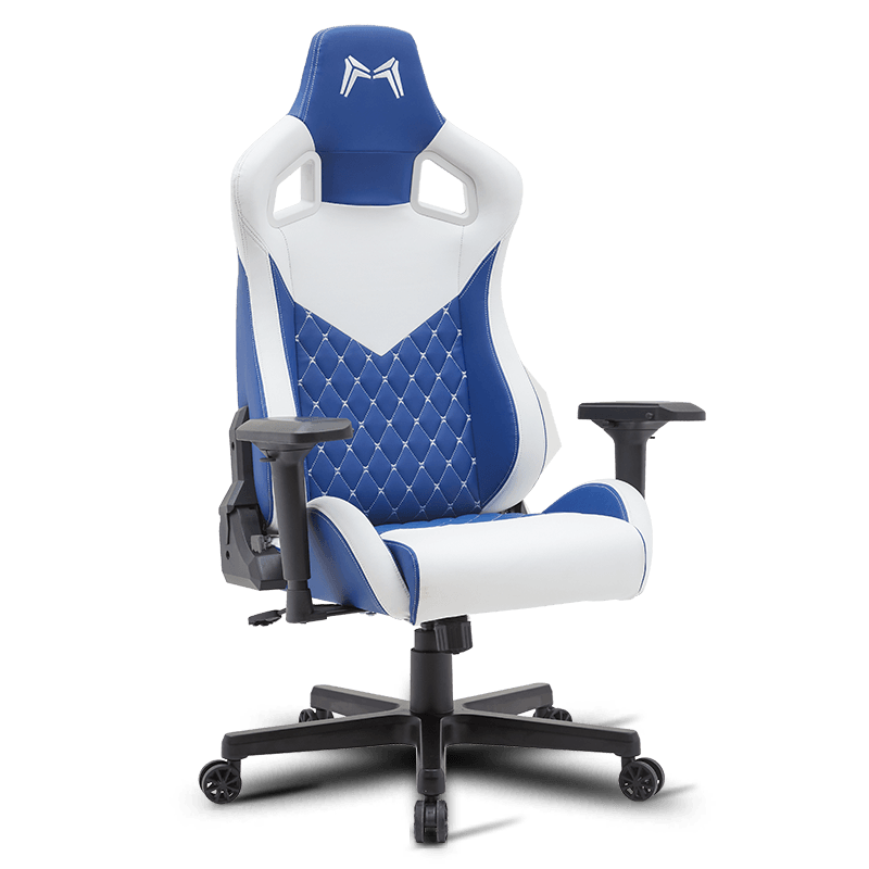 Cadeira para jogos de couro sintético com base de alumínio estável MC-9212