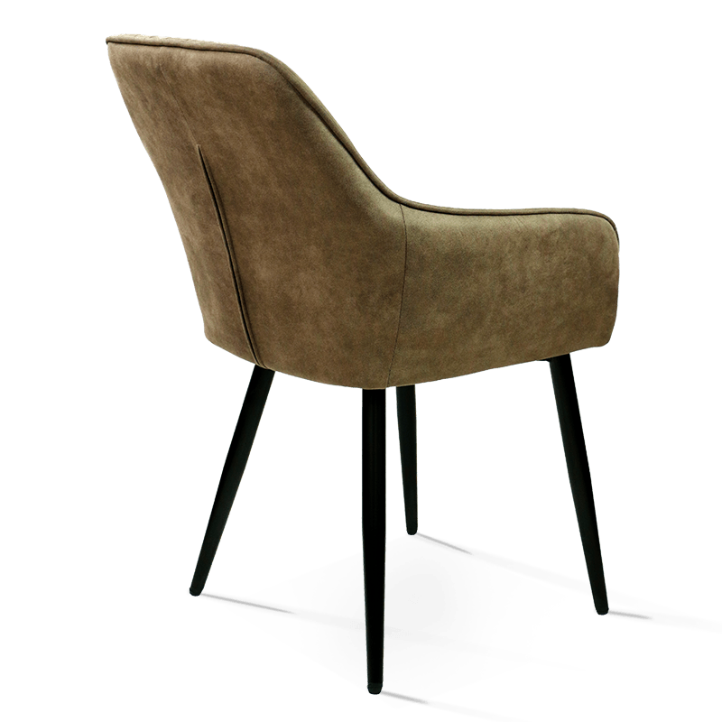 MC-2110 Tecido de veludo engrossado Encosto Cadeira de jantar ergonômica