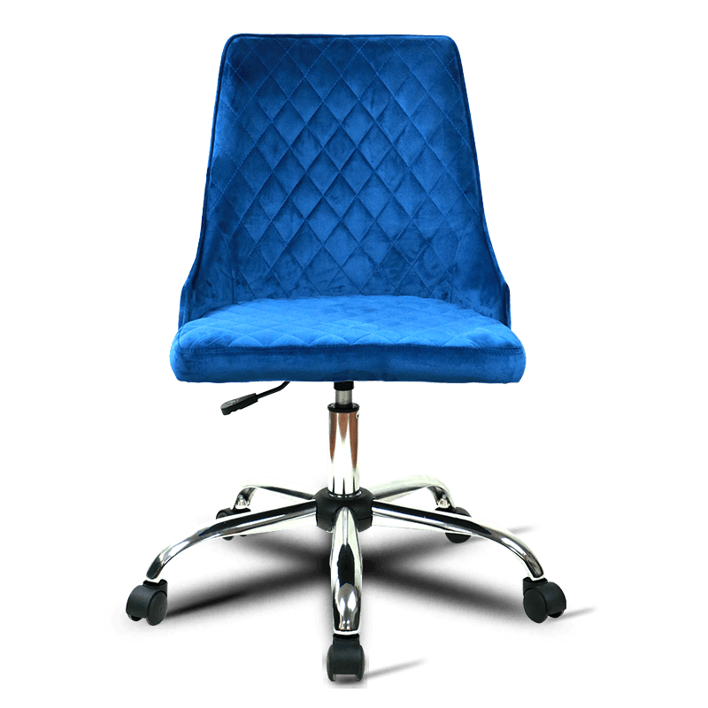 MC-MC-2111 Lingge tecido de veludo estofado cadeira de escritório em casa