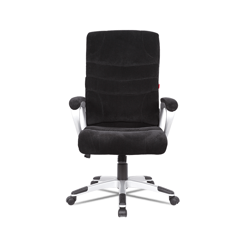 Cadeira de escritório executiva de veludo com encosto alto MC-7107 com apoio de braço